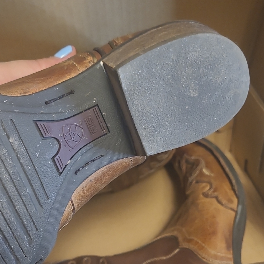 Ariat Brown Western Ankle Boots - Picture 16 of 16